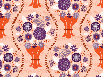 hooray bouquet pattern