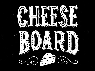 Lettering chalk cheese illustration lettering
