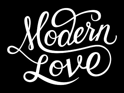 Modern Love Lettering lettering script swash