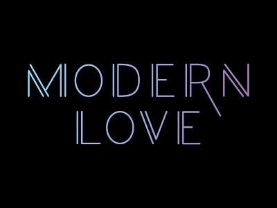 Modern Love lettering