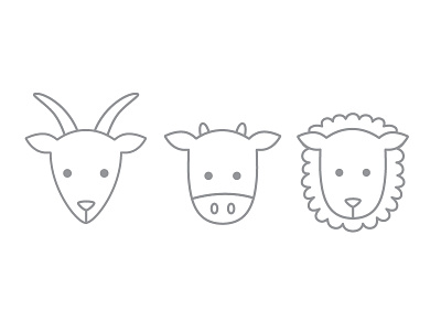 animal icons animal cheese cow goat icon sheep