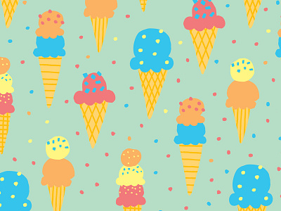 Ice cream pattern