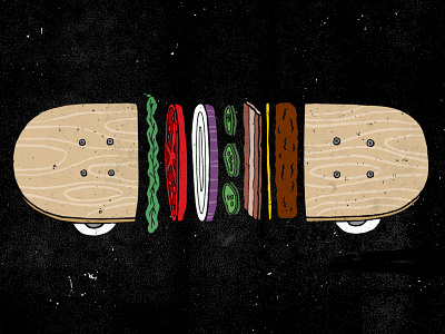 Cheeseburger Skateboard