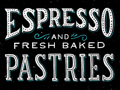 espresso and fresh baked pastries