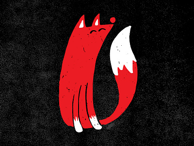 Feelin' Fine Fox fox good vibes happy illustration red