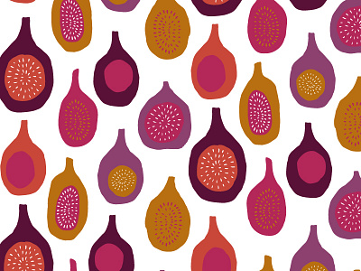 Figtastic figs fruit pattern repeat