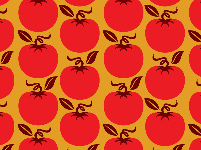 Tomato Pattern repeat vegetable pattern tomato