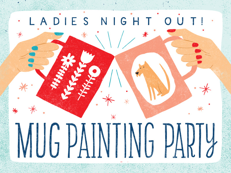 Ladies Night Out ladies night out lettering design illustration
