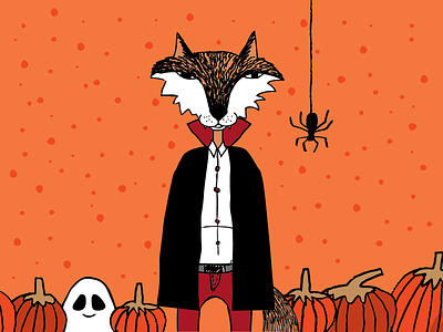 Vamp Fox fox halloween halloween design vampire