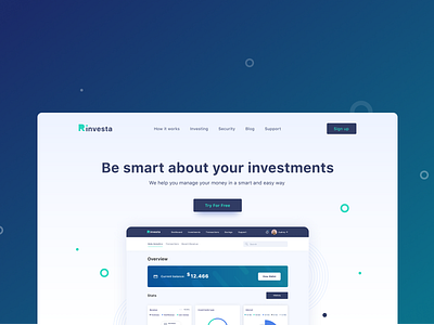 Day 19 of #30daysofwebdesign 30daysofwebdesign challenge concept daily ui figma figmadesign hero banner hero section instagram investing landing landing page money ui ux web app webdesign webdesigner