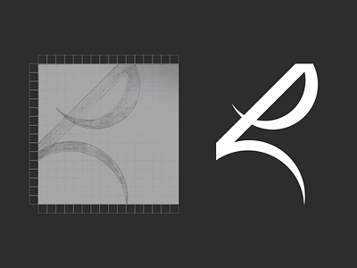 Lettermark design drawing lettermarkexploration logo mark sketch app