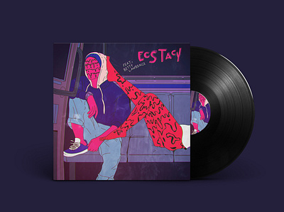 ECSTACY album album cover cover design drawing ecstasy illustration legs sex sexual trip trippy vaporwave