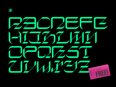 Hyperfutura *FREE FONT design font free freebie futura future futuristic gift gothic mockup poster type type art typedesign typeface