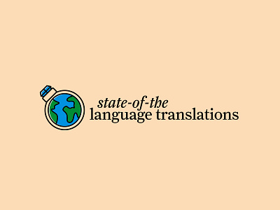 State of the language translations LOGO branding design diamond drawing earth icon icon design illustration lettering logo logodesign logos logotype mark ring typography vector