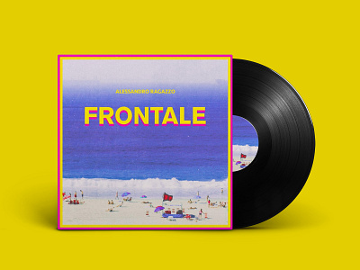 Alessandro Ragazzo - FRONTALE cover 80s album album cover cover illustration song vinyl