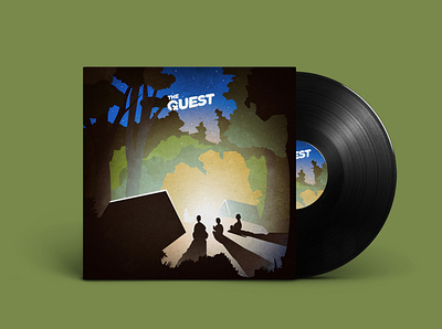 The Quest - Small Talks EP cover album album art album artwork album cover cd cd artwork cd cover cd design cover design drawing illustration