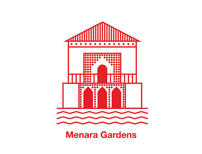 Menara Gardens design digital art dribbble icon illustrator logo vector