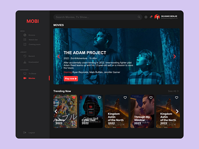 Mobi Dark Mode Websites ui