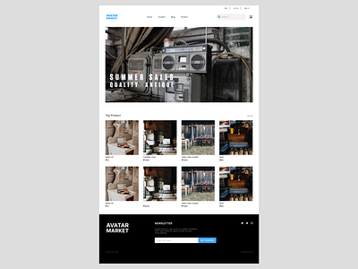 AVATAR MARKET WEBSITE branding design ui website