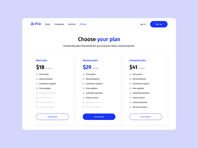 Daily UI #030 Pricing