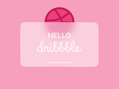 Hello dribbble branding design graphic design illustration typo typography ui vector