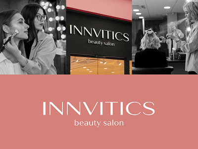 INNVITICS - beauty salon beauty beautysalon branding design graphic design hair illustration logo nails salon typography ui ux vector