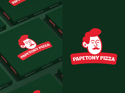 Logo Pizza (Papetony Pizza) branding design graphic design illustration logo logobranding logopizza pizza pizzalogo typography ui ux vector