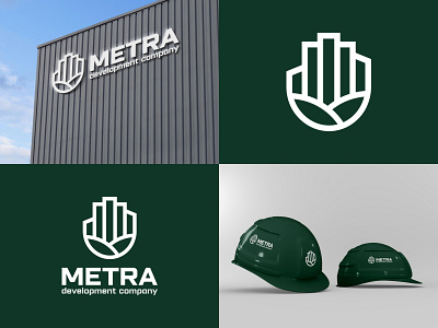 Logo building company "METRA" branding building buildingcompany company construction design graphic design illustration logo typography ui