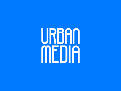 UrbanMedia branding clean design editorial flat hip hop icon identity illustrator logo logotype media minimal rap vector