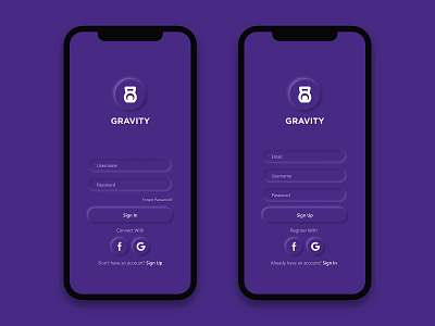 Gravity UI by Nauman Muzammal on Dribbble