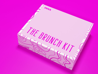 Brunch Kit Box Design 3d blender box custom design mailer mockup package design packaging design subscription box template visualization
