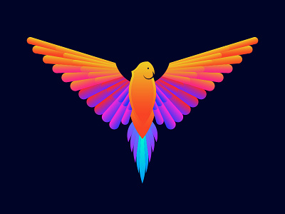 Parrot Logo For Sale bird branding colorful design icon design illustration logo parrot vector