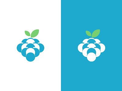 Vine/Grape Logo for Sale blackberry blueberry brand identity cherry grape logo minimal modern negative space vector vine