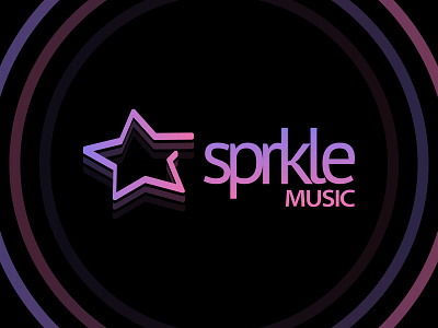 sprkle music rebranding branding dj logo modern music star