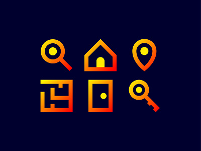 Real estate iconset