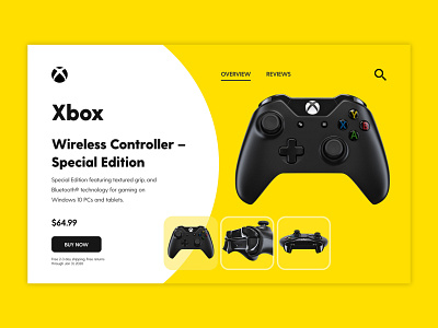 Xbox Controller UI design game item page ui ui design uidesign uiux uiuxdesign xbox