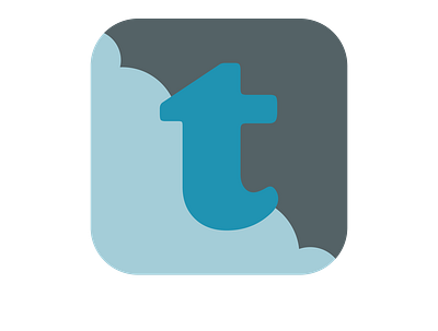 App Icon for Tumblr app branding design graphic design illustration logo typography vector