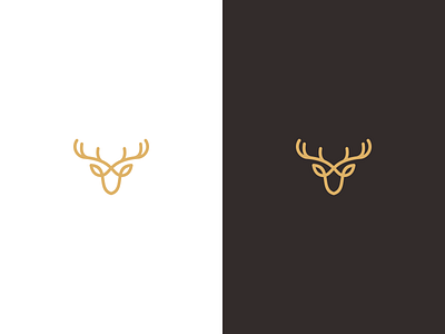 ELK logo art elk line logo