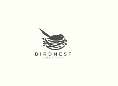 bird nest bird logo nest