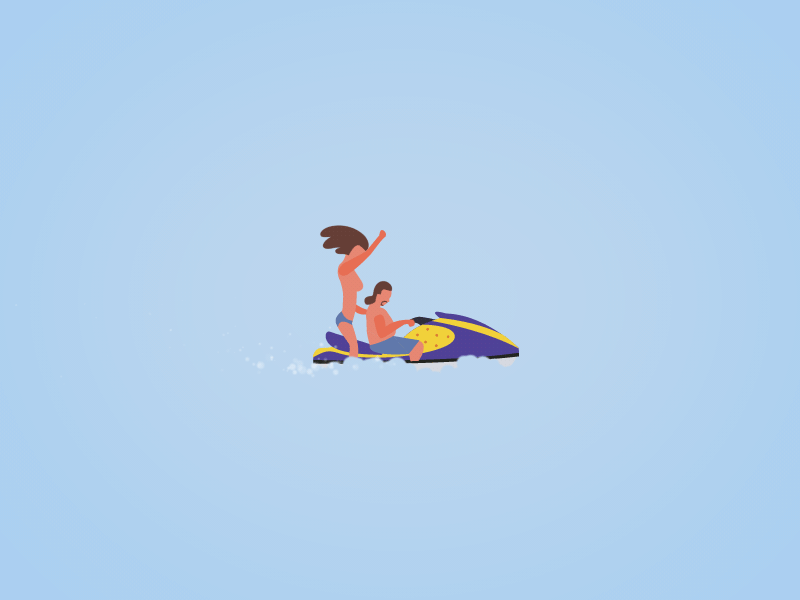 Kenny Fucking Powers animation bewbs eastbound gif jetski kenny powers loop water