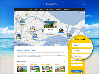 Touroperator WordPress Theme agency aitthemes booking directory hotel operator portal temlate theme tour travel wordpress