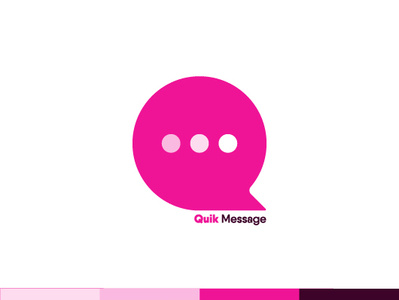 Quik Message chat design fast lettering logo logo 2d logo a day logo design logo design concept logodesainer logodesign message message app networks q logo quick social text texting