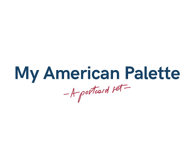 My American Palette - Postcard set america american color colors emotions feeling palette postcard project travel trip usa