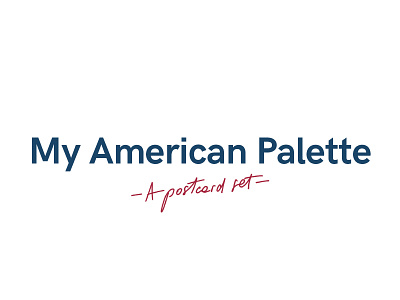 My American Palette - Postcard set
