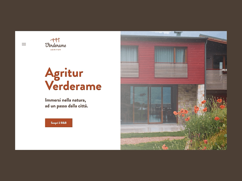 Agritur Verderame Homepage agritourism branding colors design homepage hotel ui ui design user interface ux web design website