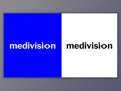 Medivision logo identity logo medical typography