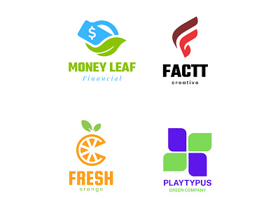 Set of company logo design ideas