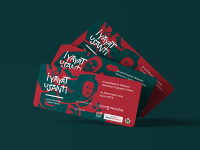 I Yayat U Santi - Ticket art art direction brand identity branding creative director design illustration illustrator logo logotype typography