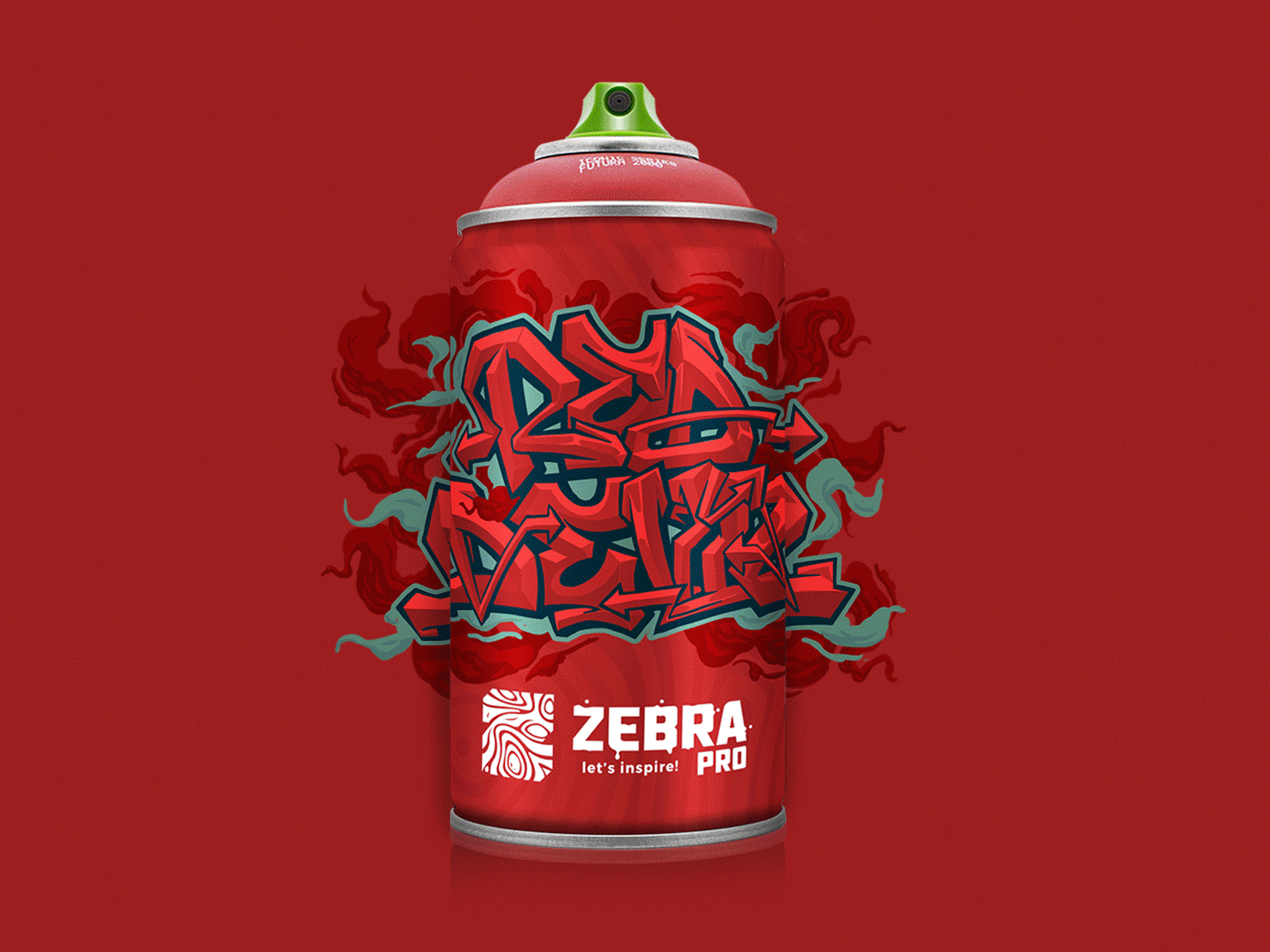 Zebra Pro Packaging art art direction brand identity branding creative direction design graffiti graffiti art graffiti brand illustration logo logotype packaging packaging design spray can typography visual identity