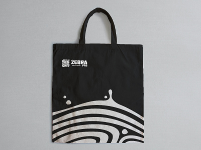 Zebra Pro Tote Bag brand identity branding design illustration logo logotype spray paint tote bag totebag typography